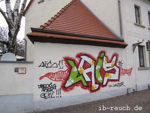 Graffiti an Hauswand