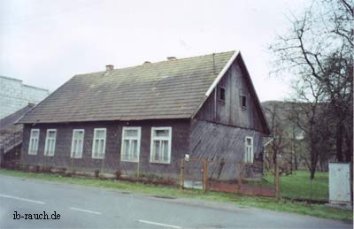 Holzleisten an der Fassade