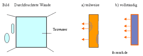 Schema Wanddurchfeuchtung