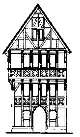 Fachwerkkonstruktion der Küsterhauses